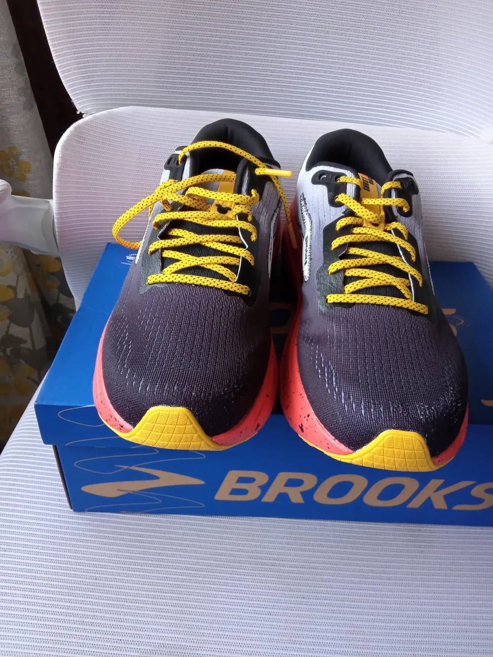 Brooks Blue and Gold Running Shoe Box